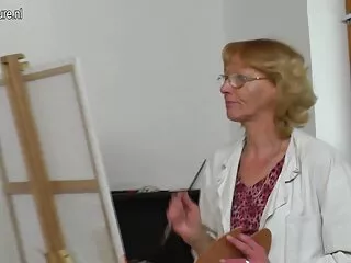 Rubia, videos x caseros españoles Lencería, 69